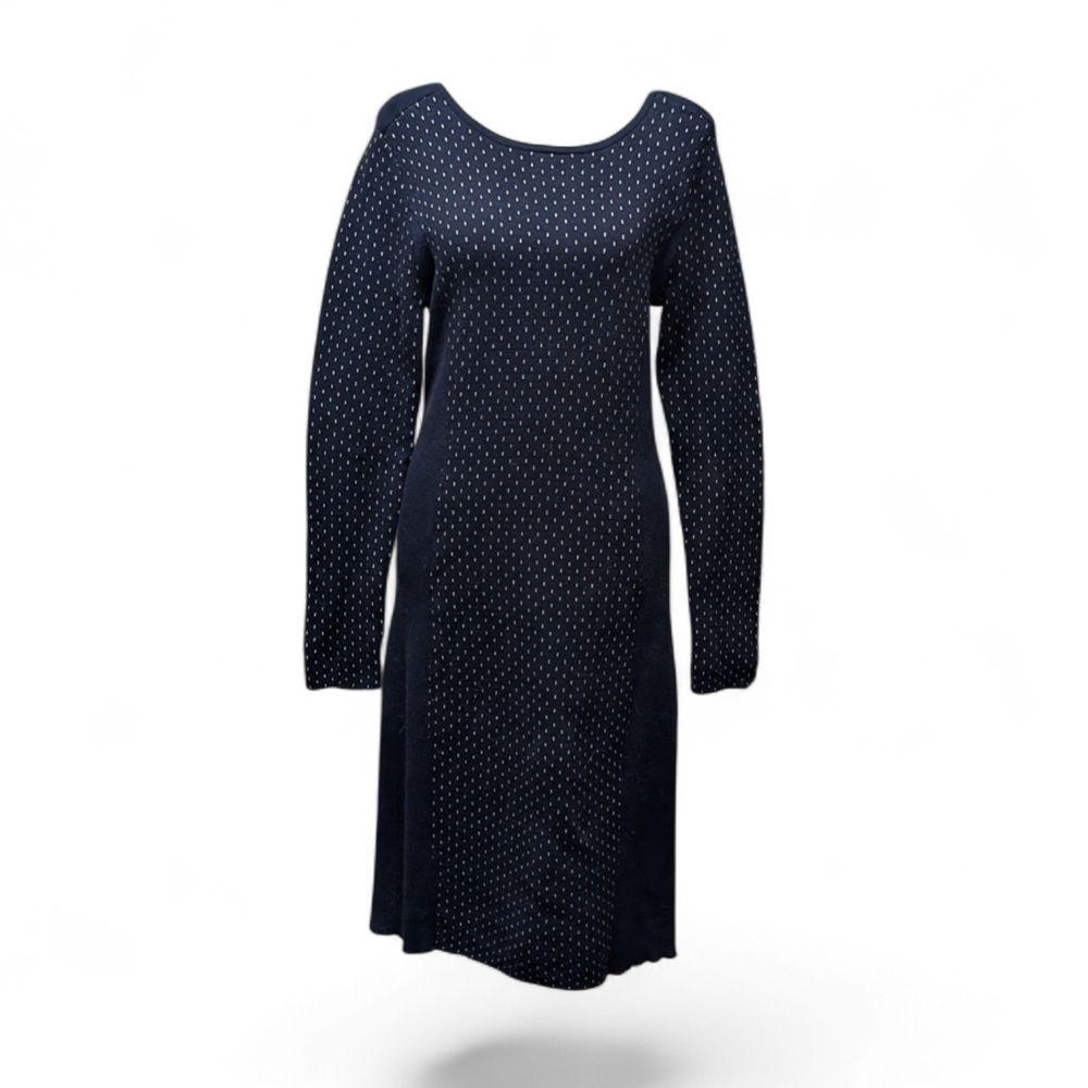ANTONIO MELANI Navy Long Sleeve Dress